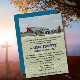 Convites Celebração da Memória Funerária Foto, Piloto