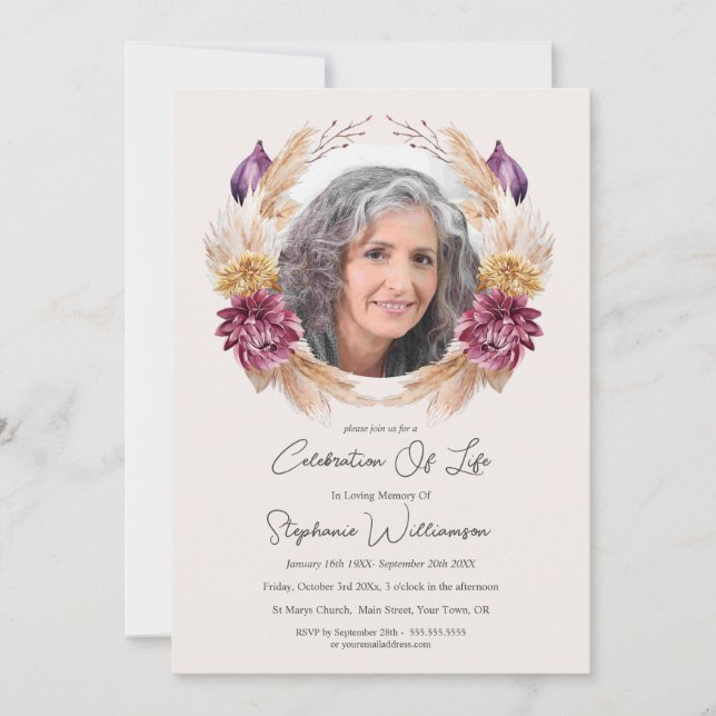 Convites Celebração da Ordem de Serviço de Quebra da Vida (Frente)