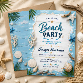 Convites Celebração da Praia de Madeira Flutuante