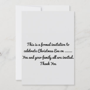Convites Celebração da Véspera de Natal