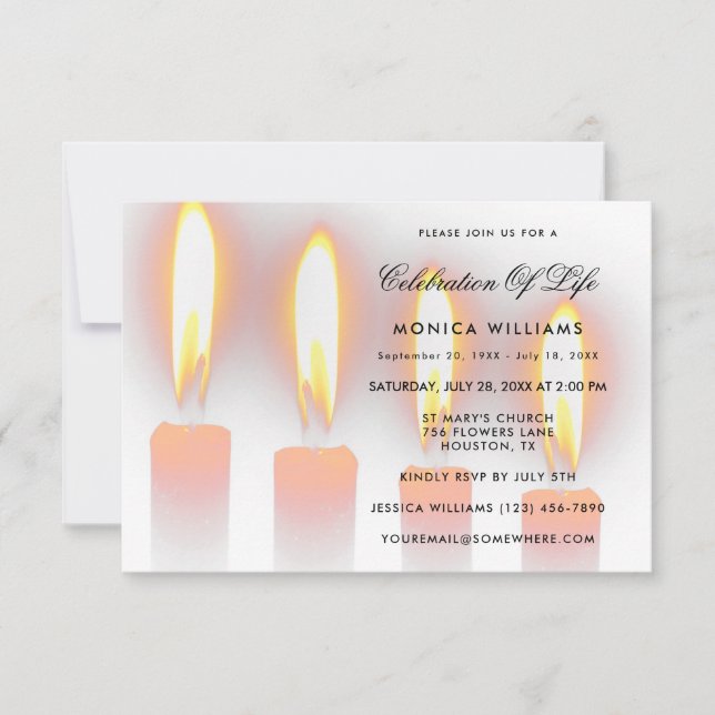 Convites Celebração Da Vida (Frente)