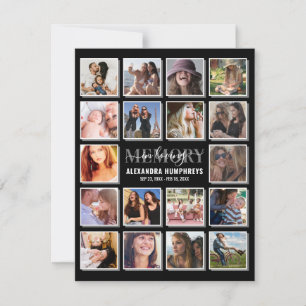 Convites Celebração da Vida 18 Foto Funeral