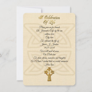 Convites Celebração da vida Convocação Nó Celta e Cruzament