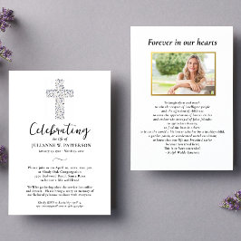 Convites Celebração da Vida, Cruz Botânica, Funeral