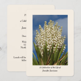 Convites Celebração da Vida, Floral, Yucca em Bloom