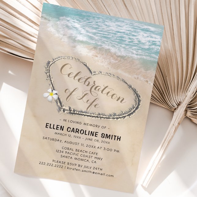 Convites Celebração da Vida | Funeral Memorial Oceano (Criador carregado)
