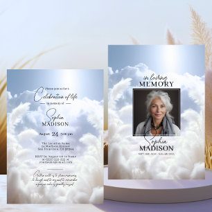 Convites Celebração da Vida nas Nuvens Brancas   FOTO