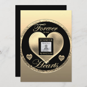 Convites Celebração da vida - Para sempre em nossos coraçõe