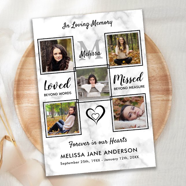 Convites Celebração Da Vida Pelo Memorial Da Foto Funeral C (Criador carregado)