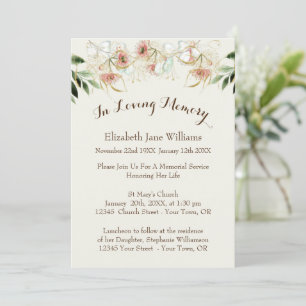 Convites Celebração da Vida pelo Serviço Memorial  eucal