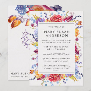 Convites Celebração da Vida pelos Suculentos Funerais