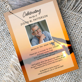 Convites Celebração da Vida Pescaria Foto Funeral