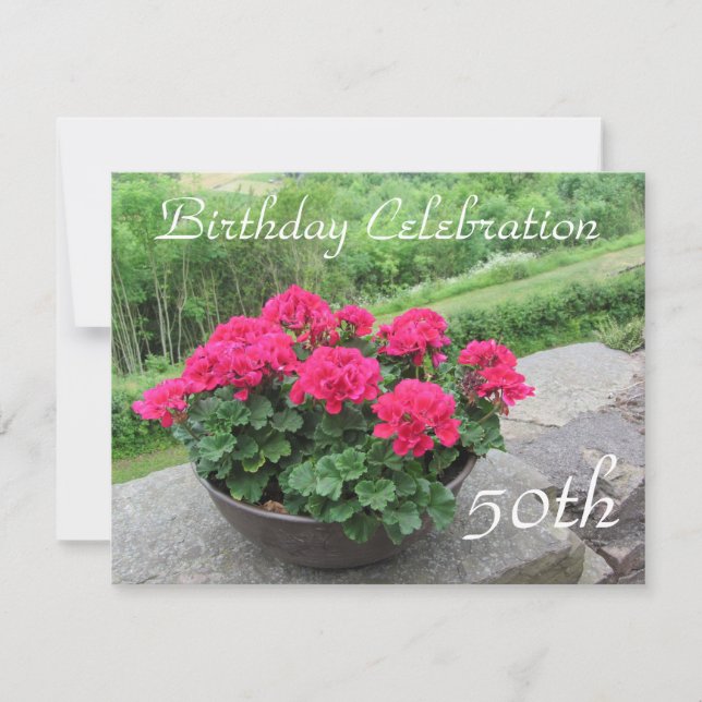 Convites Celebração de 50º aniversário (Frente)