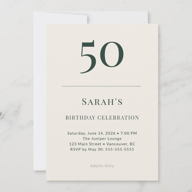 Convites Celebração de 50 Anos Clássico Floresta & Lino (Frente)
