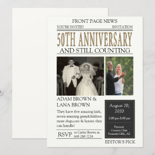 Convites Celebração de 50 anos do Jornal