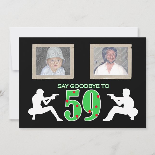 Convites Celebração de 60º Aniversário do Estilo Máfia (Frente)