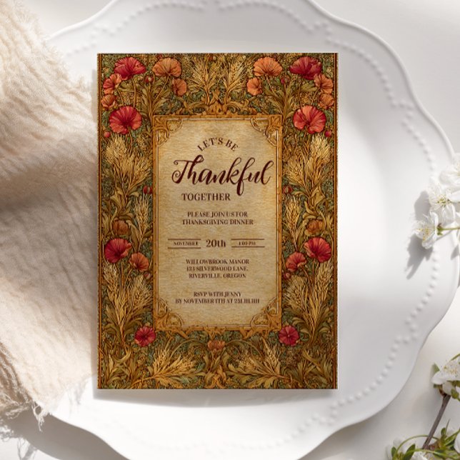Convites Celebração de Ação de Graças da Colheita Russa (Criador carregado)