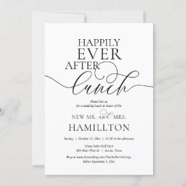 Convites Celebração de Almoço Pós-Casamento Felizes para Se