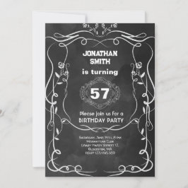 Convites Celebração de aniversário com uísque