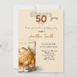 Convites Celebração de aniversário com Whiskey