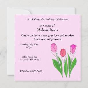 Convites Celebração de Aniversário Curbside