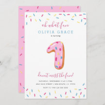 Celebração de Aniversário da rosquinha | Um