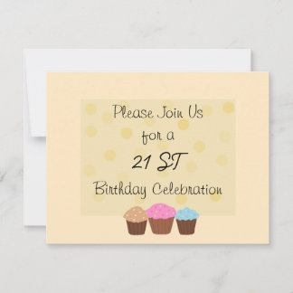 Convites Celebração de Aniversário de 21 anos