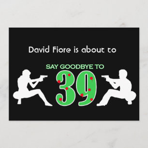 Convites Celebração de aniversário de 40 anos de Estilo 