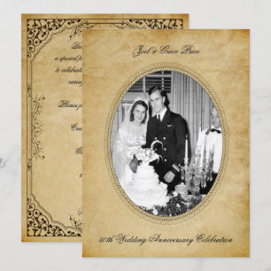 Convites Celebração de Aniversário de 50 anos ao estilo Vit