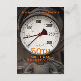 Convites Celebração de aniversário de 50 anos do velho Manô