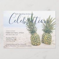 Celebração de Aniversário de Casamento na Praia de