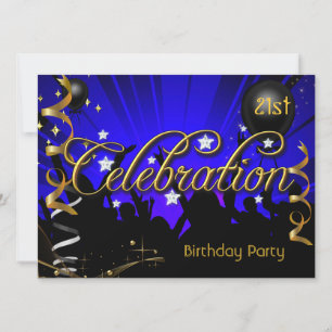 Convites Celebração de Aniversário de Qualquer Idade para A