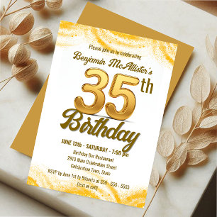 Convites Celebração de Aniversário do Ouro 35º