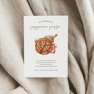 Convites Celebração de Aniversário do Pizza Party Extravaga