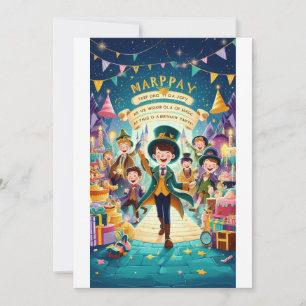 Convites Celebração de Aniversário do Reino Mágico"