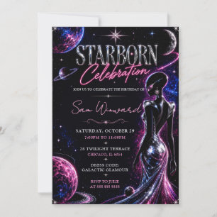 Convites Celebração de Aniversário Estelar