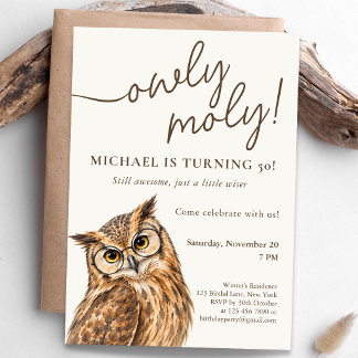 Convites Celebração de Aniversário Owly Moly