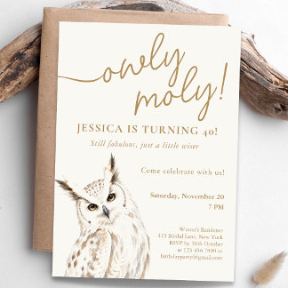 Convites Celebração de Aniversário Owly Moly