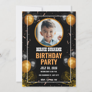 CONVITES CELEBRAÇÃO DE ANIVERSÁRIO PERSONALIZADA