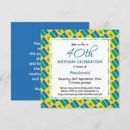 Convites Celebração de Aniversário Personalizada de VINCENT