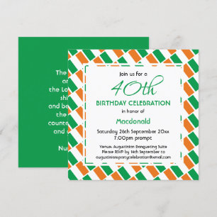 Convites Celebração de Aniversário Personalizada do FLAG IR