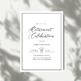 Convites Celebração de Aposentadoria com Elegância Moderna