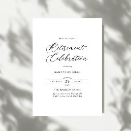Convites Celebração de Aposentadoria com Elegância Moderna