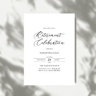 Convites Celebração de Aposentadoria com Elegância Moderna