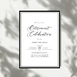 Convites Celebração de Aposentadoria com Elegância Moderna