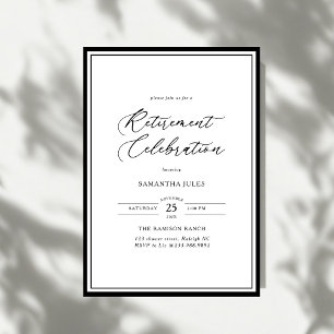 Convites Celebração de Aposentadoria com Elegância Moderna