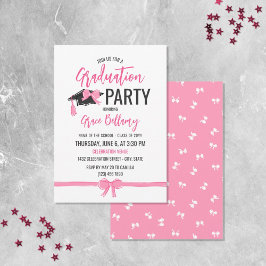 Convites Celebração de Arcos Rosa Girly Bonitos