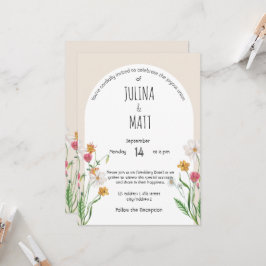 Convites Celebração De Casamento Em Estilo