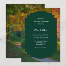 Celebração de Casamento em um Dia de Outono Colori