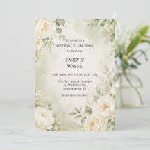 Celebração de Casamento Floral em Verde Salvia e M